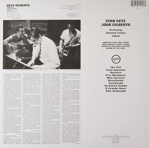 STAN & JOAO GILBERT - Getz / Gilberto - Vinyl Record image 2