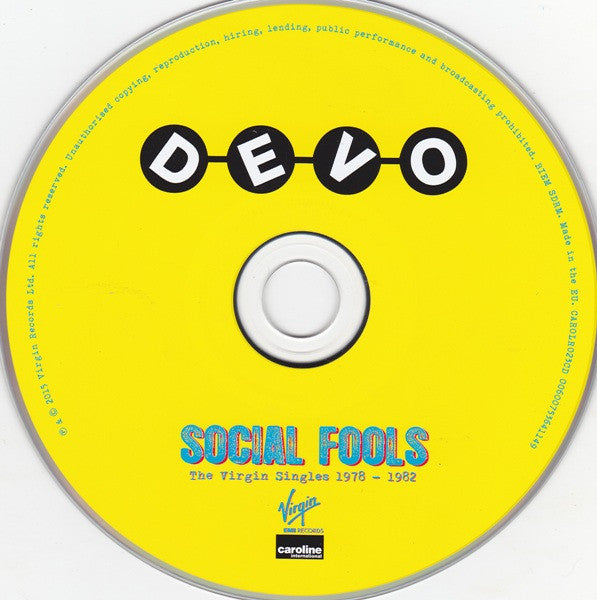 Devo - Social Fools (The Virgin Singles 1978 - 1982) - CD image 3