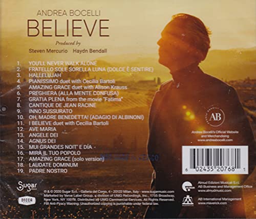 ANDREA BOCELLI - Believe (Deluxe Edition) - CD image 2