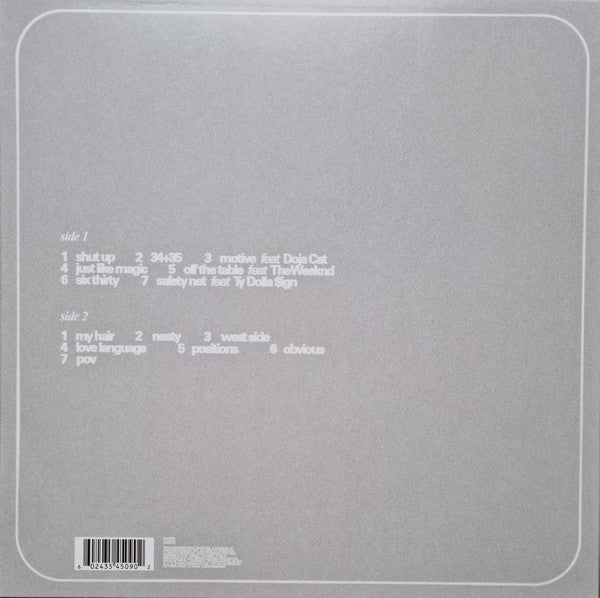 GRANDE - POSITIONS (COKE BOTTLE CLEAR VINYL) - Vinyl Record lp image 2