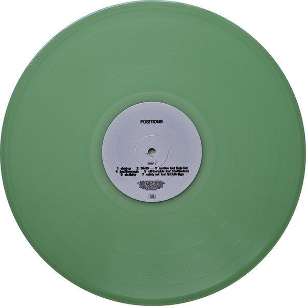 GRANDE - POSITIONS (COKE BOTTLE CLEAR VINYL) - Vinyl Record lp image 3