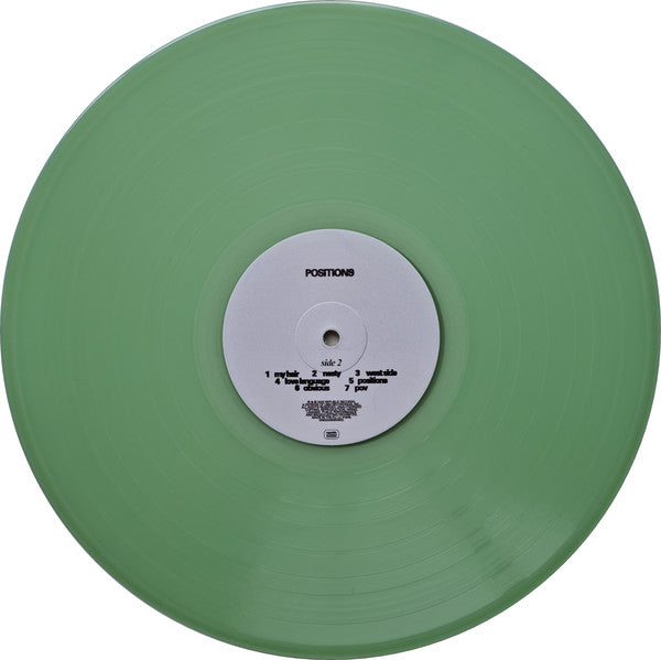 GRANDE - POSITIONS (COKE BOTTLE CLEAR VINYL) - Vinyl Record lp image 4