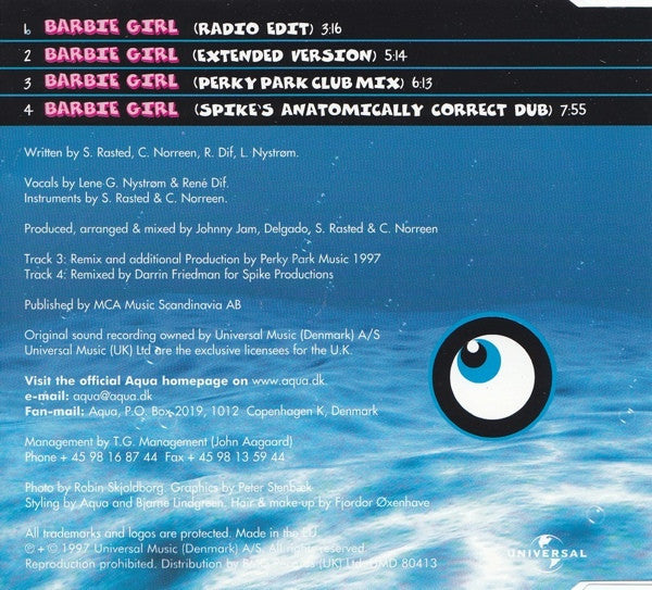 Aqua - Barbie Girl - Used CD image 2