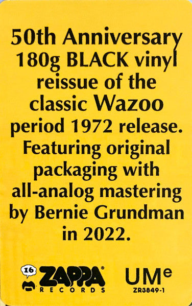 Frank Zappa - Grand Wazoo - Vinyl Record 12" Album image 3