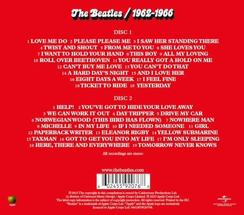 BEATLES - 1962-1966 (2023 EDITION) (2CD) - CD image 2