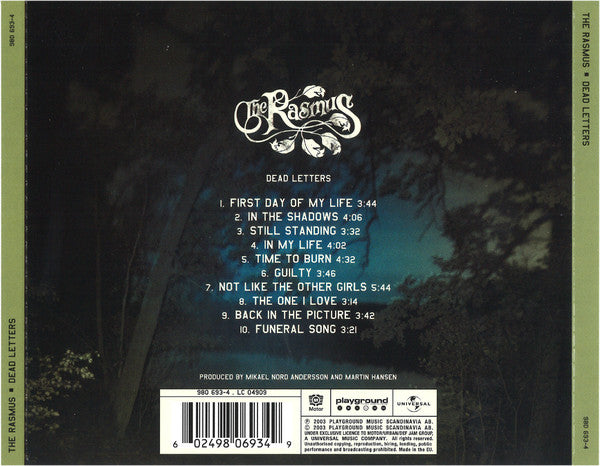 Rasmus - Dead Letters - Used CD image 2