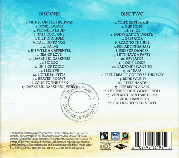 Robert Plant - Sixty Six To Timbuktu - Used CD image 2