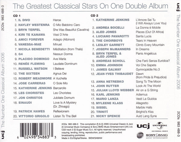 Various - Number One Classical Album 2006 - Used CD image 7