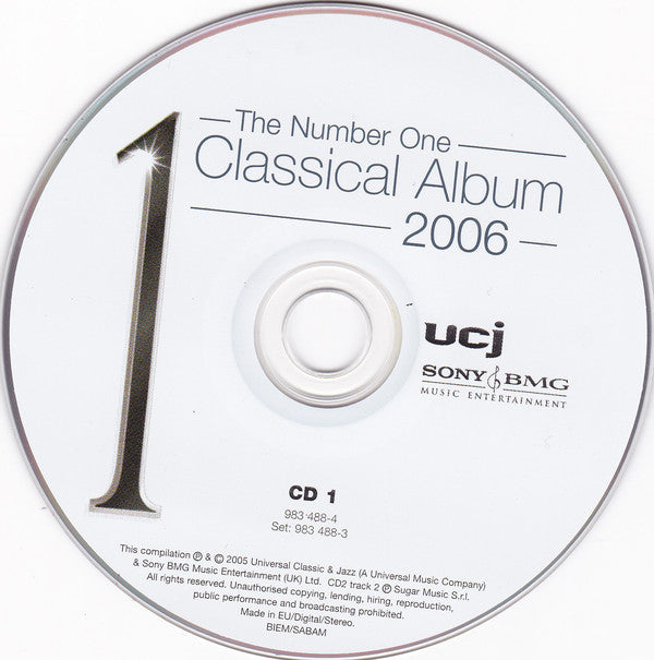 Various - Number One Classical Album 2006 - Used CD image 8