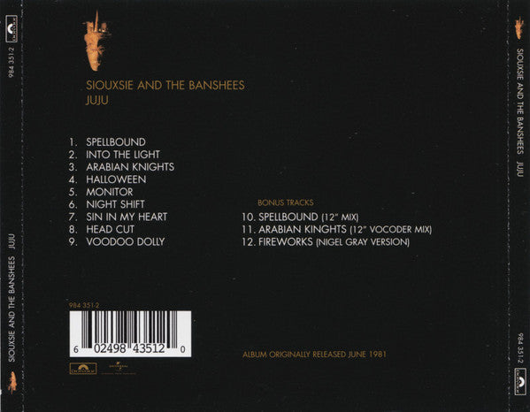 Siouxsie & The Bansh - Juju - CD image 3