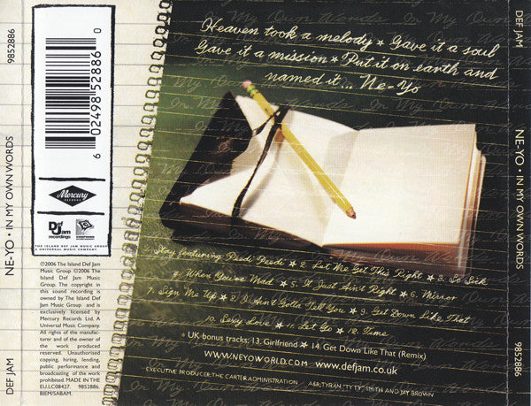 Ne-Yo - In My Own Words - Used CD image 6