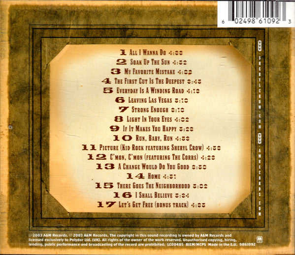Sheryl Crow - Very Best Of - Used CD image 3
