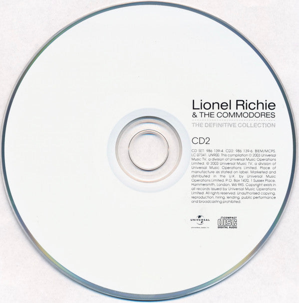 Lionel Richie - Definitive Collection - CD image 1
