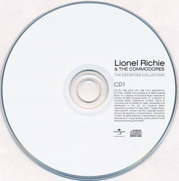 Lionel Richie - Definitive Collection - CD image 2