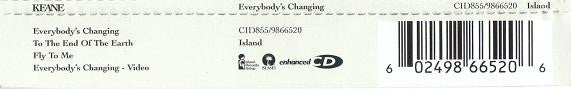 Keane - Everybody's Changing - Used CD image 7