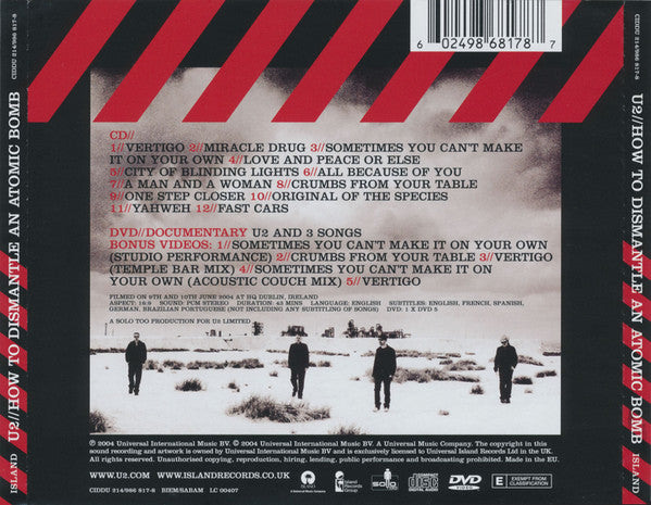 U2 - How To Dismantle An Atomic Bomb - Used CD image 2