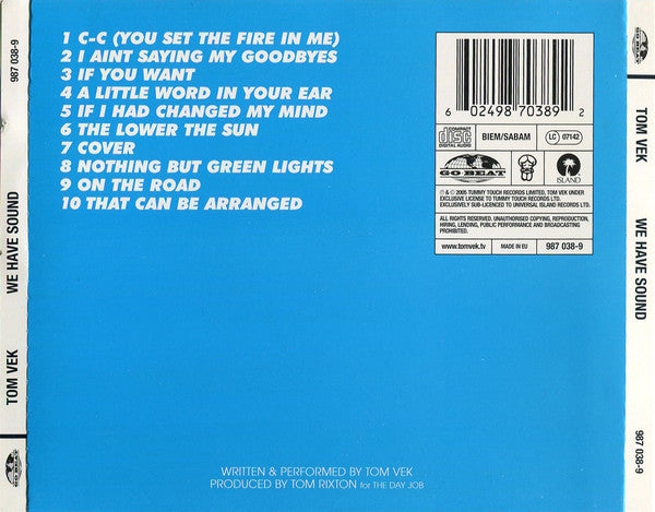 Tom Vek - We Have Sound - CD image 2