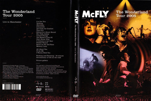 McFly - Wonderland Tour 2005 (Live In Manchester) - Used DVD image 2