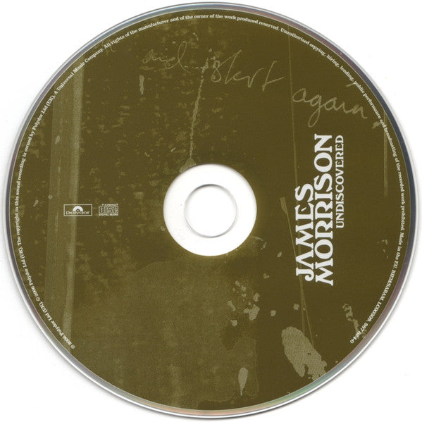 James Morrison - Undiscovered - Used CD image 1