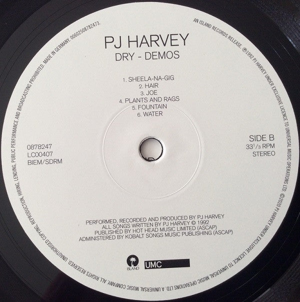 PJ Harvey - Dry ¿ Demos - Vinyl Record 12 INCH RECORD image 4
