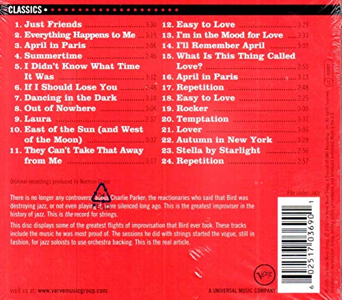 Charlie Parker - With Strings: The Master Takes - CD image 2