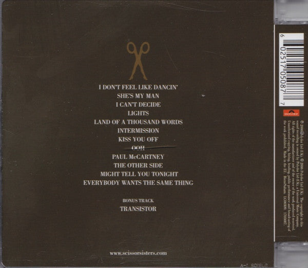 Scissor Sisters - Ta-Dah - Used CD image 2
