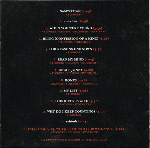 Killers - Sam's Town - CD image 5