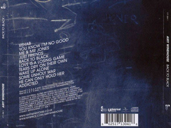 Amy Winehouse - Back To Black - Used CD image 3