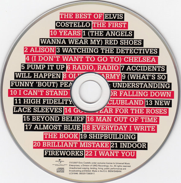 Elvis Costello - Best Of  - The First 10 Years - CD image 3