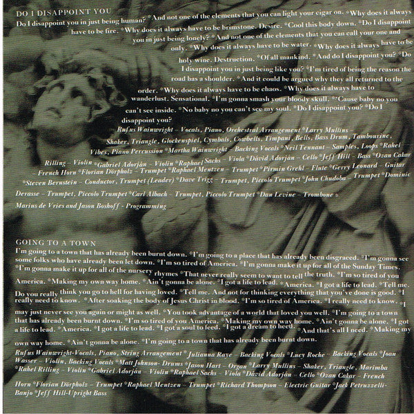 Rufus Wainwright - Release The Stars - Used CD image 5