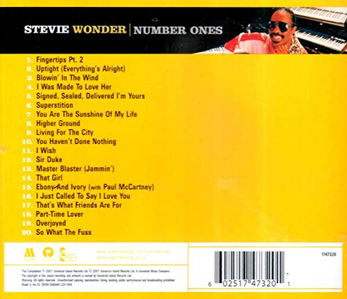 Stevie Wonder - Number Ones - CD image 2