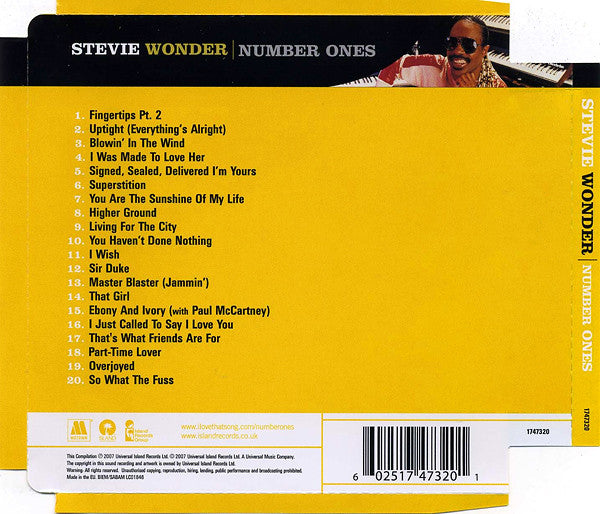Stevie Wonder - Number Ones - CD image 3