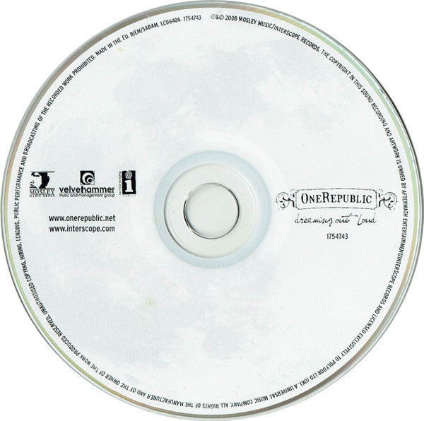 OneRepublic - Dreaming Out Loud - Used CD image 3