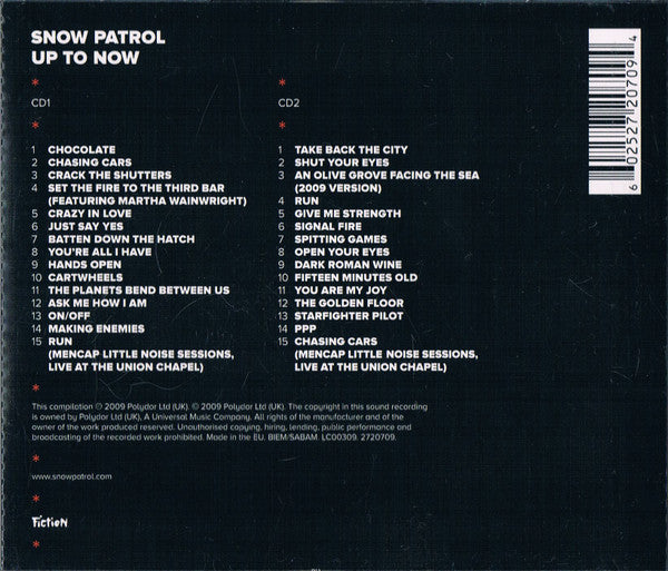 Snow Patrol - Up To Now - Used CD image 7