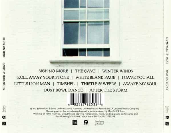 Mumford & Sons - Sigh No More - CD image 8