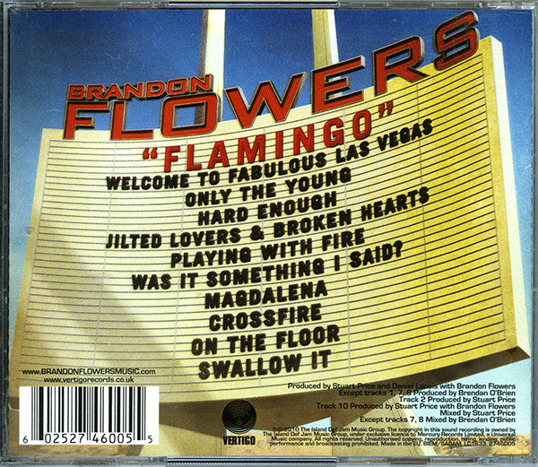 Brandon Flowers - Flamingo - Used CD image 3