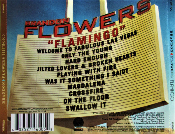Brandon Flowers - Flamingo - Used CD image 7