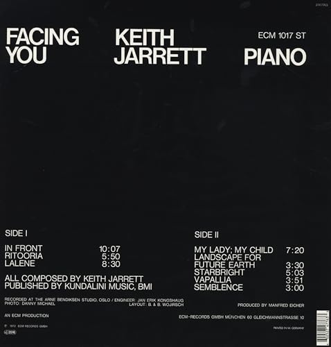 Keith Jarrett - Facing You - Vinyl Record image 3