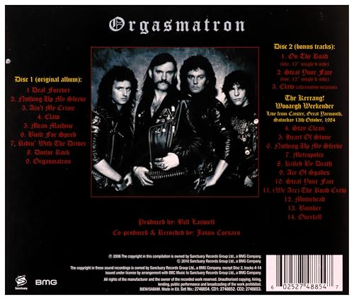 Motorhead - Orgasmatron - CD image 1