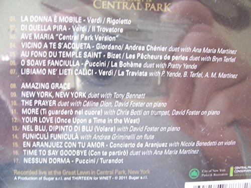 Andrea Bocelli - Concerto: One Night In Central Park - Used CD image 2