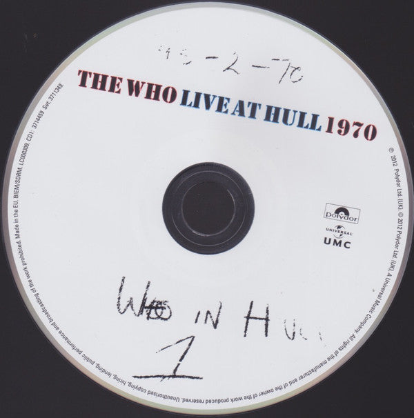 Who - Live At Hull 1970 - CD image 3