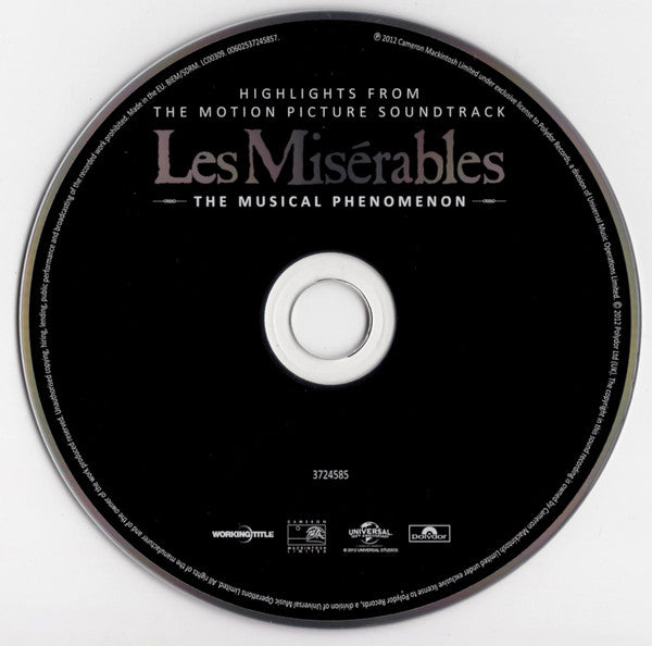 Various - Les Miserables (Highlights From The Motion Picture Soundtrack image 3