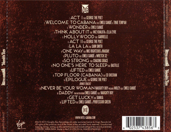 Naughty Boy - Hotel Cabana - CD image 2