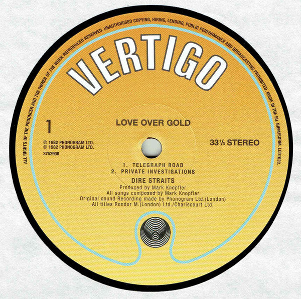 Dire Straits - Love Over Gold - Vinyl Record image 5