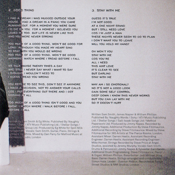 Sam Smith - In The Lonely Hour - CD image 8