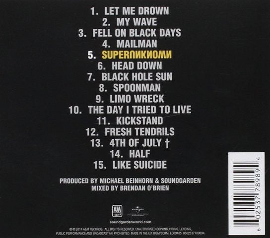 Soundgarden - Superunknown - CD image 2