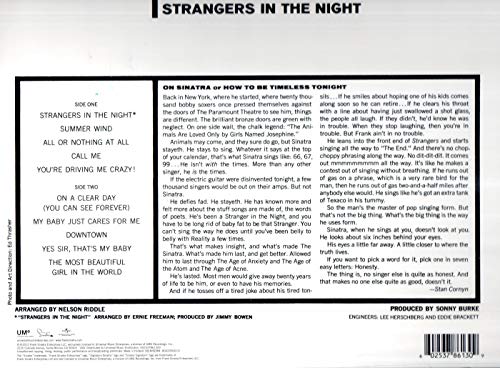 Frank Sinatra - Strangers In The Night - Vinyl Record image 2