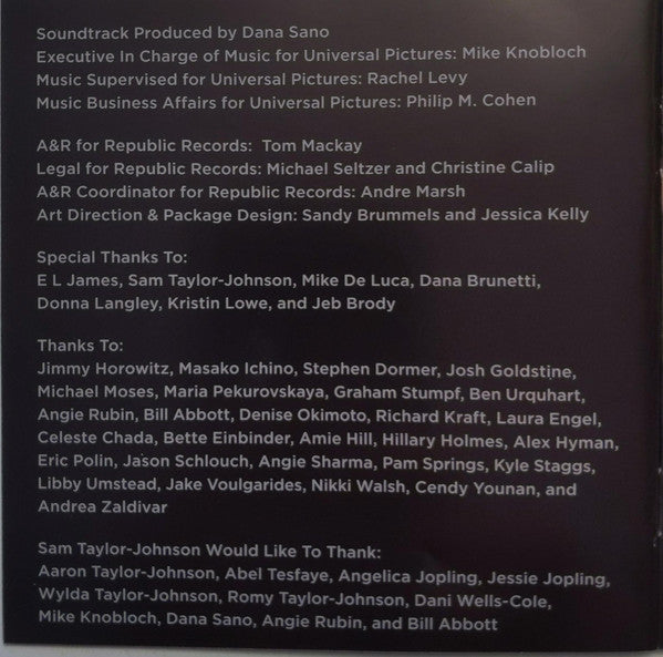 Various - Fifty Shades Of Grey (Original Motion Picture Soundtrack) - image 11