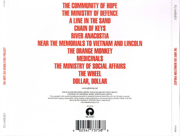 PJ Harvey - Hope Six Demolition Project - CD image 2