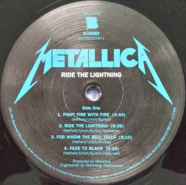 Metallica - Ride The Lightning - Vinyl Record image 3
